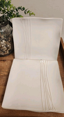 Pier 1 Sakui Square Salad Luncheon Plates 8⅝