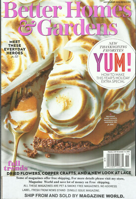 BETTER HOMES AND GARDENS MAGAZINE, NEW THANKSGIVING FAVORITES    NOVEMBER, 2020-image