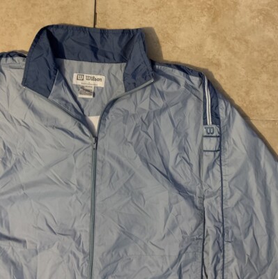 Vintage WILSON Womens L Lightweight  Wind-Breaker/Jacket Full Zip Gym Active-image