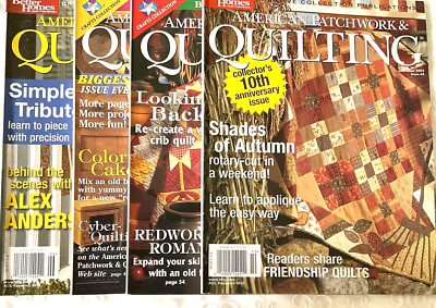 Better Homes & Gardens American Patchwork & Quilting Magazines Lot of 4 Used-image