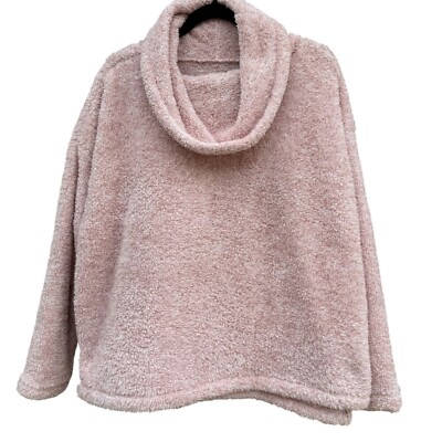 So Womens Cozy Faux Fur Perfectly Soft Fleece Cowl Neck Pullover Sweatshirt XL-image