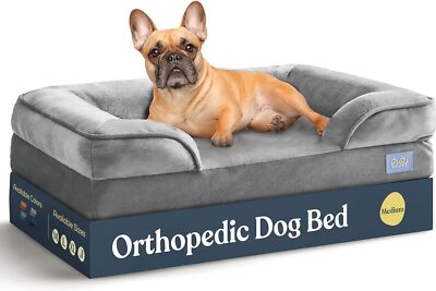 Orthopedic Sofa Dog Bed - Ultra Comfortable Beds for Medium Medium, Gray -image