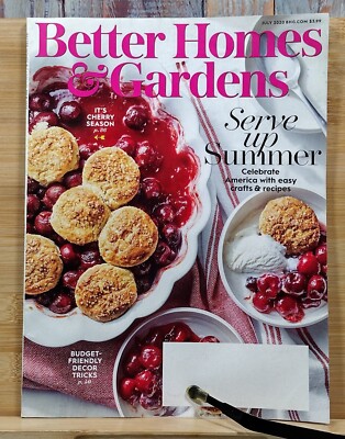 Better Homes and Gardens JULY 2020 Serve Up Summer Celebrate America w/ Easy Cra-image