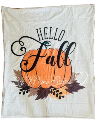 Fall Season “Hello Fall” Soft & Cozy Fleece Throw Blanket 50 x 60 in 💯-image