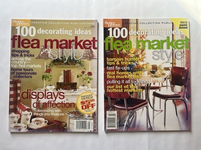 Vintage Better Homes & Gardens 100 Decorating Ideas Flea Market Style Magazines-image