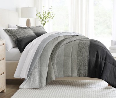 Ombré Reversible Comforter Set with 2 Shams  -image
