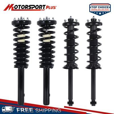 4X Front & Rear Complete Shock Struts For 2003-2007 Honda Accord 171372 172123L-image