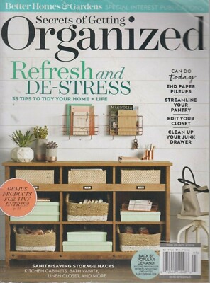 Better Homes & Gardens Secrets of Getting Organized Summer 2019 Tips-image