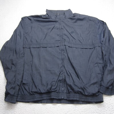Vintage Nike Jacket Mens 2XLT Black Windbreaker Rain Track Lined Y2K-image