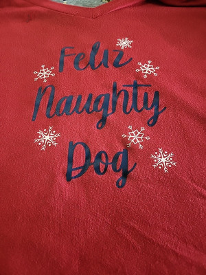 Dearfoams Feliz Naughty Dog Womans Sz 2X Pajamas Cozy 2pc Long Sleeve,NWT -image