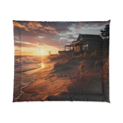 King Size Comforter Outer Banks North Carolina Beach Ocean Paradise Coast Dunes-image