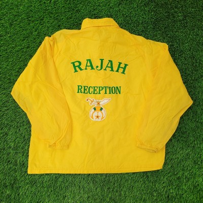 ?Vintage Rajah-Shrine Reception Windbreaker L/XL 26x28 Union-Made-image