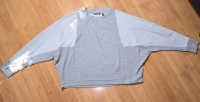 Women’s Grey Color Block Cozy Oversized Sweatshirt by ANYBODY size XL-image
