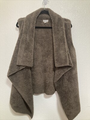 P.J. SALVAGE Cozy Plush Vest Size M Sherpa Fleece Very Soft Warm Loungewear-image
