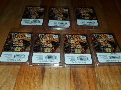 New Lot Of 7 1.25 oz. Scented Wax Melts Cubes Harvest Pie -image
