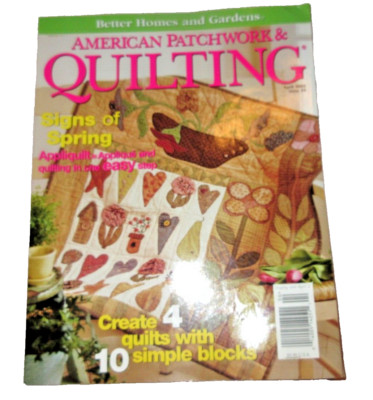 VTG 2002 APRIL AMERICAN PATCHWORK & QUILTING-BETTER HOMES & GARDENS-Pgs.88GD-FS-image