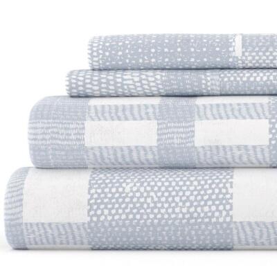 Becky Cameron Sheet Set Twin-Size 82-Thread Count Flannel Solid Color Light Blue-image