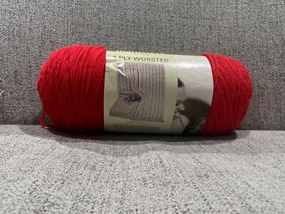 Mainstays Home | 100% Acrylic Yarn | 8oz 4-Ply Worsted| 01707 True Red-image