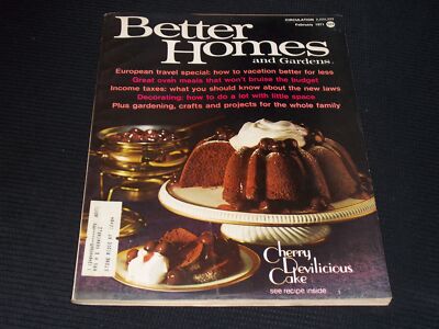 1971 FEBRUARY BETTER HOMES & GARDENS MAGAZINE NICE COVER & ADS - H 1330-image