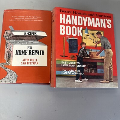 Two Books 1 Better Homes Handyman’s Book 1970 And Recipes For Home Repair 1974-image