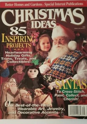 Vtg.  Better Homes And Gardens Christmas Ideas Magazine Lot Craft Patterns-image
