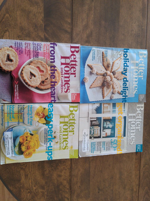 Better Homes And Gardens Lot Of 4 2010 Magazines Dec, Jan, Feb, Mar Issues-image