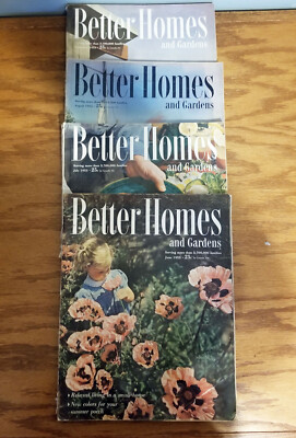 Lot of 4 Better Homes & Garden Magazines From 1953 -June, July, August, Sept-image