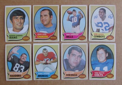 1970 TOPPS FOOTBALL CARD SINGLES COMPLETE YOUR SET PICK CHOOSE UPDATED 5/26-image