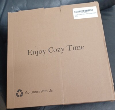 Sealed Cozy Bliss Faux Fur Pillow Cover Cream 20x20 COVER ONLY-image