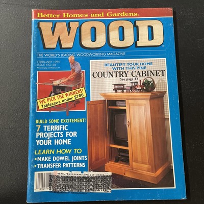 Better Homes & Garden Wood Magazine August 1988 Issue # 24 Eye catching wood-image