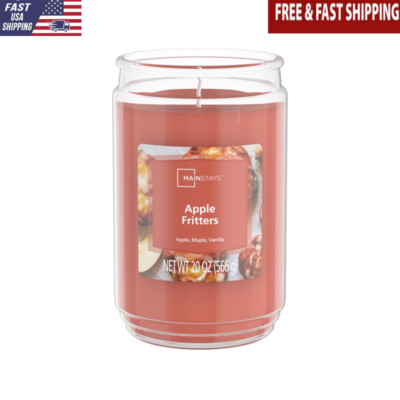 20oz Scented Candle Apple Fritters Long Lasting Clean Burn Aromatherapy New-image