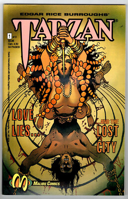 TARZAN Love, Lies, and the Lost City # 1  1992 Malibu (fn-vf) Flip Book-image