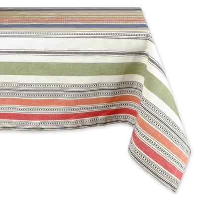 New Design Imports Warm Stripe Tablecloth 60x84 from Macy's-image
