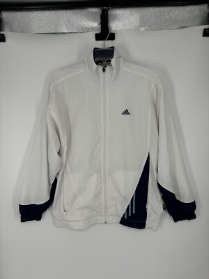 Vintage 90s Y2K Adidas Climashell Wind Jacket Windbreaker Full Zip Up Medium-image