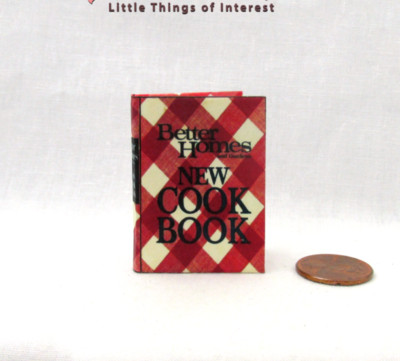 1:6 Scale BETTER HOMES AND GARDENS NEW COOKBOOK Color Illustrated Book Kitchen-image