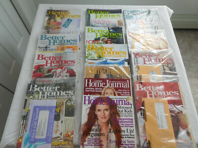 lot of 14 magazines 3 Ladies Home Journal 11 Better Homes & Gardens 9 sealed new-image