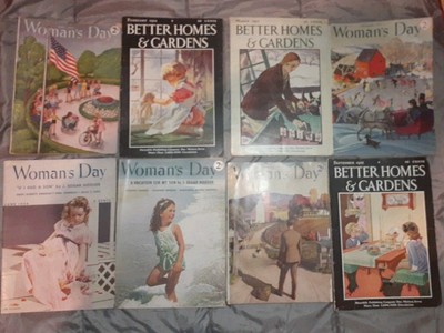 Vintage 1930s Better Homes and Gardens Magazines Lot of 8-image
