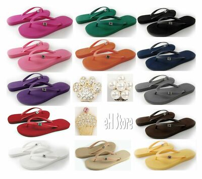 Women's Super Cozy Flip Flops / Ornament Base By Popits ~ Choose Color, Size-image