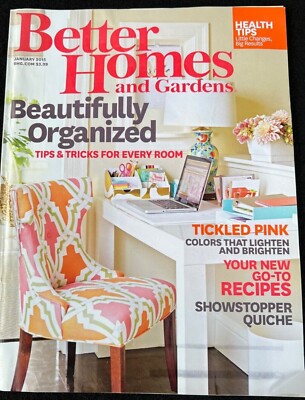 Better Homes and Gardens Magazine January 2015 Beautifully Organized-image