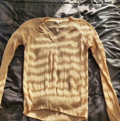 women med vneck sweater beige, light weight-image