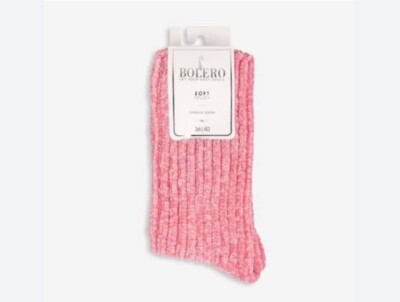 Soft Touch Chenille Socks |Cream Ribbed Cozy Socks |Women’s 36/40 Winter Warmers-image