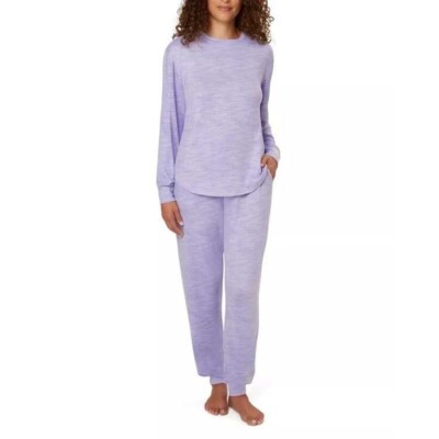 Loft Pajama Set Lounge Wear Sleepwear Soft Knit Cozy Purple Size S / #5459-image