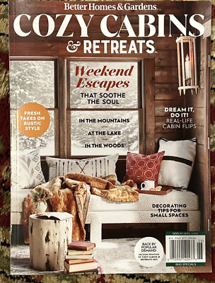 Better Homes and Gardens Cozy Cabins & Retreats Magazine Issue 26 Weekend Escape-image