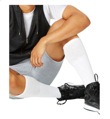 Hanes Men'S Double Tough Durability Over-The-Calf Tube Socks, 12-Pack-image