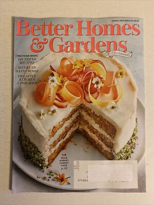 Better Homes & Gardens Magazine March 2022 The Food Issue 100th Anniversary 108p-image