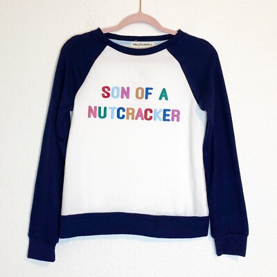 Wallflower Soft Cozy Fluffy Sweatshirt Small Ivory Nutcracker-image