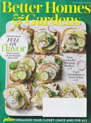 BETTER HOMES AND GARDENS Magazine 2019 May BH&G Back Issue-image