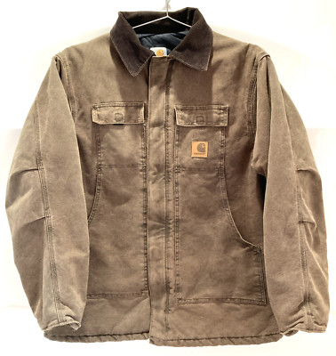 Vintage Carhartt C26CHT Brown Duck Arctic Quilt Jacket  XL Regular Workwear USA-image
