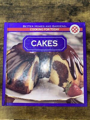 Vintage 1995 Better Homes And Gardens Cooking Cakes Cookbook Recipes Cook Book-image