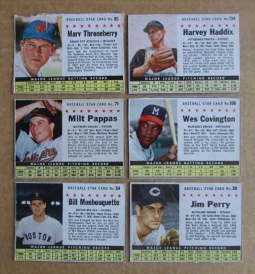 1961 POST BASEBALL CARD SINGLES COMPLETE YOUR SET PICK CHOOSE UPDATED 5/26-image